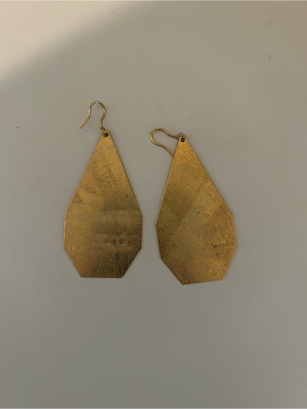 Gold Geometric Drop Earrings - Women's Jewelry